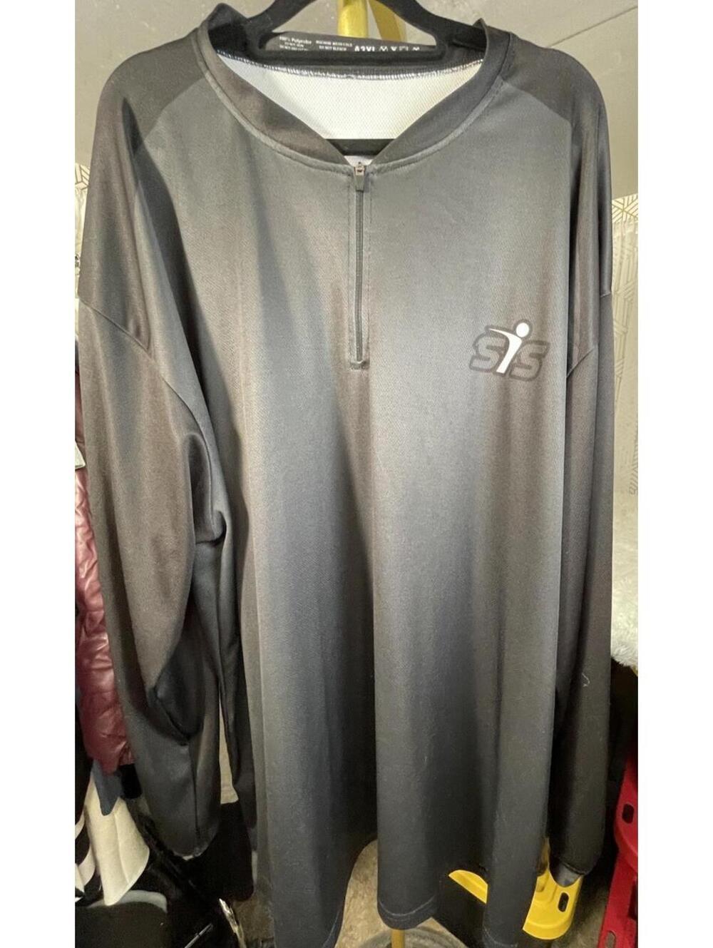 Smash It Sports (SIS) Men’s Black& Gray Long Sleeve 1/4 Zip Flag Sz 3XL